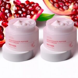 Lot 2pc New Korean PRETTYSKIN Pomegranate Peptide Multi Cream - 100ml 3.3fl oz